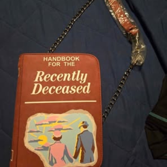 Beetlejuice Handbook Themed Crossbody Bag - Picture 1 of 5